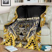 Aotearoa Ngati Whatua Blanket Maori Tribal Gold Paua Shell Pattern DT05 - Polynesian Pride