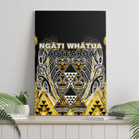 Aotearoa Ngati Whatua Canvas Wall Art Maori Tribal Gold Paua Shell Pattern DT05 - Polynesian Pride