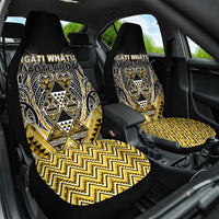 Aotearoa Ngati Whatua Car Seat Cover Maori Tribal Gold Paua Shell Pattern DT05 One Size Yellow - Polynesian Pride