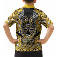 Aotearoa Ngati Whatua Hawaiian Shirt Maori Tribal Gold Paua Shell Pattern DT05 - Polynesian Pride