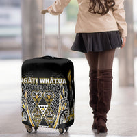 Aotearoa Ngati Whatua Luggage Cover Maori Tribal Gold Paua Shell Pattern DT05 - Polynesian Pride