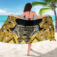 Aotearoa Ngati Whatua Sarong Maori Tribal Gold Paua Shell Pattern DT05 - Polynesian Pride
