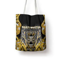 Aotearoa Ngati Whatua Tote Bag Maori Tribal Gold Paua Shell Pattern DT05 - Polynesian Pride