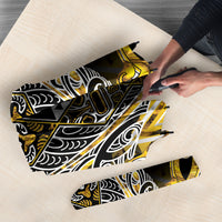 Aotearoa Ngati Whatua Umbrella Maori Tribal Gold Paua Shell Pattern DT05 - Polynesian Pride