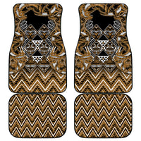 Aotearoa Kati Mamoe Car Mats Maori Brown Tribal Paua Shell Pattern DT05 - Polynesian Pride