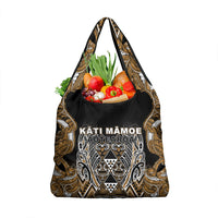 Aotearoa Kati Mamoe Grocery Bag Maori Brown Tribal Paua Shell Pattern DT05 1-pack One Size Brown - Polynesian Pride