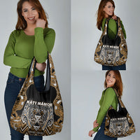Aotearoa Kati Mamoe Grocery Bag Maori Brown Tribal Paua Shell Pattern DT05 - Polynesian Pride