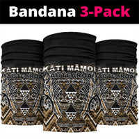 Aotearoa Kati Mamoe Neck Gaiter Maori Brown Tribal Paua Shell Pattern DT05 package One Size: 25*50cm Brown - Polynesian Pride