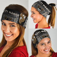 Aotearoa Kati Mamoe Neck Gaiter Maori Brown Tribal Paua Shell Pattern DT05 - Polynesian Pride