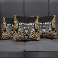 Aotearoa Kati Mamoe Pillow Cover Maori Brown Tribal Paua Shell Pattern DT05 - Polynesian Pride