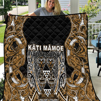 Aotearoa Kati Mamoe Quilt Maori Brown Tribal Paua Shell Pattern DT05 Brown - Polynesian Pride