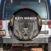 Aotearoa Kati Mamoe Spare Tire Cover Maori Brown Tribal Paua Shell Pattern DT05 Brown - Polynesian Pride