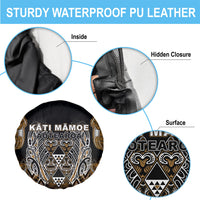 Aotearoa Kati Mamoe Spare Tire Cover Maori Brown Tribal Paua Shell Pattern DT05 - Polynesian Pride