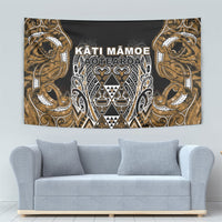 Aotearoa Kati Mamoe Tapestry Maori Brown Tribal Paua Shell Pattern DT05 - Polynesian Pride