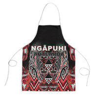 Aotearoa Ngapuhi Apron Maori Red Tribal Paua Shell Pattern DT05 Red - Polynesian Pride