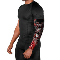 Aotearoa Ngapuhi Arm Sleeves Maori Red Tribal Paua Shell Pattern DT05 - Polynesian Pride