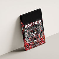 Aotearoa Ngapuhi Canvas Wall Art Maori Red Tribal Paua Shell Pattern DT05 - Polynesian Pride