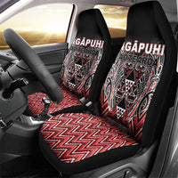 Aotearoa Ngapuhi Car Seat Cover Maori Red Tribal Paua Shell Pattern DT05 - Polynesian Pride