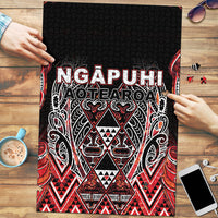 Aotearoa Ngapuhi Puzzle Maori Red Tribal Paua Shell Pattern DT05 Red - Polynesian Pride
