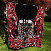 Aotearoa Ngapuhi Quilt Maori Red Tribal Paua Shell Pattern DT05 - Polynesian Pride
