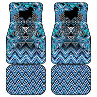 Aotearoa Ngati Porou Car Mats Maori Light Blue Tribal Paua Shell Pattern DT05 - Polynesian Pride