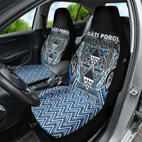 Aotearoa Ngati Porou Car Seat Cover Maori Light Blue Tribal Paua Shell Pattern DT05 - Polynesian Pride