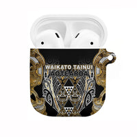 Aotearoa Waikato Tainui AirPods Case Maori Light Gold Tribal Paua Shell Pattern DT05 Yellow - Polynesian Pride