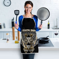 Aotearoa Waikato Tainui Apron Maori Light Gold Tribal Paua Shell Pattern DT05 - Polynesian Pride