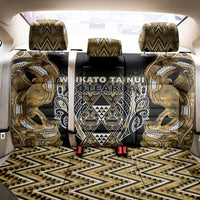 Aotearoa Waikato Tainui Back Car Seat Cover Maori Light Gold Tribal Paua Shell Pattern DT05 - Polynesian Pride