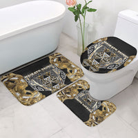 Aotearoa Waikato Tainui Bathroom Set Maori Light Gold Tribal Paua Shell Pattern DT05 - Polynesian Pride