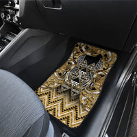 Aotearoa Waikato Tainui Car Mats Maori Light Gold Tribal Paua Shell Pattern DT05 - Polynesian Pride