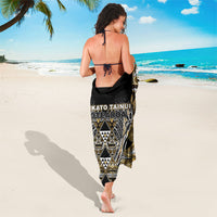 Aotearoa Waikato Tainui Sarong Maori Light Gold Tribal Paua Shell Pattern DT05 - Polynesian Pride