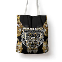 Aotearoa Waikato Tainui Tote Bag Maori Light Gold Tribal Paua Shell Pattern DT05 - Polynesian Pride
