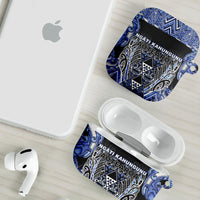Aotearoa Ngati Kahungunu AirPods Case Maori Tribal Blue Paua Shell Pattern DT05 - Polynesian Pride