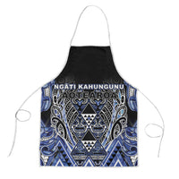 Aotearoa Ngati Kahungunu Apron Maori Tribal Blue Paua Shell Pattern DT05 Blue - Polynesian Pride