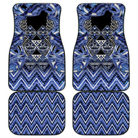 Aotearoa Ngati Kahungunu Car Mats Maori Tribal Blue Paua Shell Pattern DT05 - Polynesian Pride