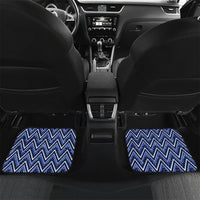 Aotearoa Ngati Kahungunu Car Mats Maori Tribal Blue Paua Shell Pattern DT05 Set 2pcs - Back Blue - Polynesian Pride