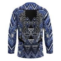 Aotearoa Ngati Kahungunu Hockey Jersey Maori Tribal Blue Paua Shell Pattern DT05 - Polynesian Pride