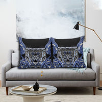Aotearoa Ngati Kahungunu Pillow Cover Maori Tribal Blue Paua Shell Pattern DT05 - Polynesian Pride