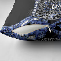 Aotearoa Ngati Kahungunu Pillow Cover Maori Tribal Blue Paua Shell Pattern DT05 - Polynesian Pride