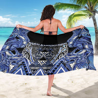 Aotearoa Ngati Kahungunu Sarong Maori Tribal Blue Paua Shell Pattern DT05 - Polynesian Pride