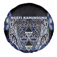Aotearoa Ngati Kahungunu Spare Tire Cover Maori Tribal Blue Paua Shell Pattern DT05 - Polynesian Pride