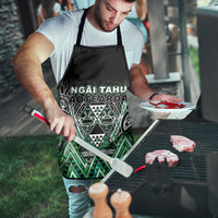 Aotearoa Ngai Tahu Apron Maori Tribal Dark Green Paua Shell Pattern DT05 - Polynesian Pride