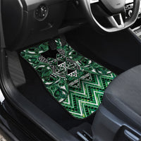 Aotearoa Ngai Tahu Car Mats Maori Tribal Dark Green Paua Shell Pattern DT05 - Polynesian Pride