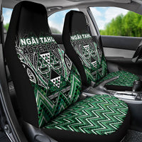 Aotearoa Ngai Tahu Car Seat Cover Maori Tribal Dark Green Paua Shell Pattern DT05 - Polynesian Pride