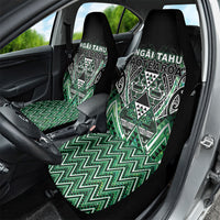 Aotearoa Ngai Tahu Car Seat Cover Maori Tribal Dark Green Paua Shell Pattern DT05 - Polynesian Pride