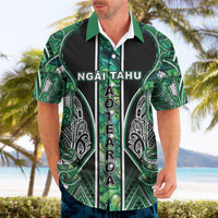 Aotearoa Ngai Tahu Hawaiian Shirt Maori Tribal Dark Green Paua Shell Pattern DT05 - Polynesian Pride