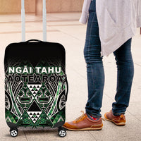 Aotearoa Ngai Tahu Luggage Cover Maori Tribal Dark Green Paua Shell Pattern DT05 Green - Polynesian Pride