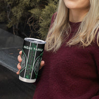 Aotearoa Ngai Tahu Tumbler Cup Maori Tribal Dark Green Paua Shell Pattern DT05 - Polynesian Pride