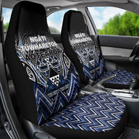 Aotearoa Tuwharetoa Car Seat Cover Maori Tribal Navy Paua Shell Pattern DT05 - Polynesian Pride